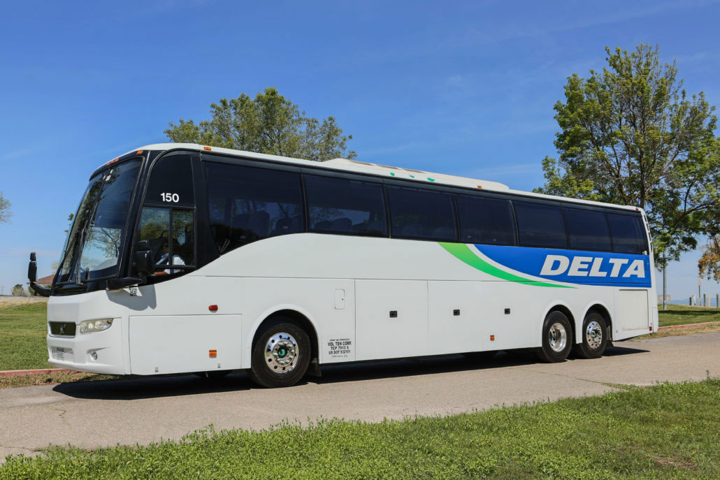 Side of delta charter bus